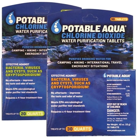 Potable Aqua Potable Aqua 372469 Chlorine Dioxide Tablets - Pack of 20 372469